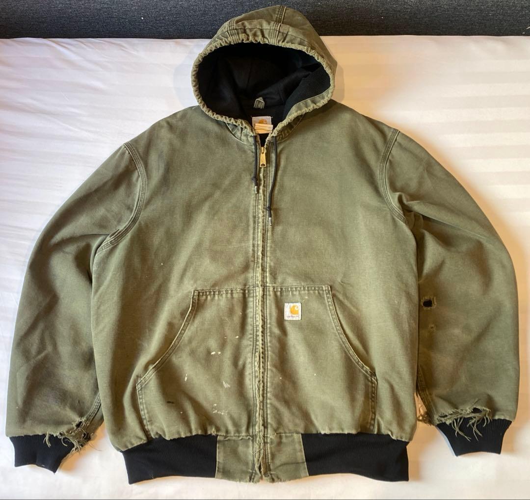 90sボロ Carhartt カーハートアクティブジャケットUSA製 80's~90's Carhartt Active Jacket USA製 SIZE L 90年代 カーハート