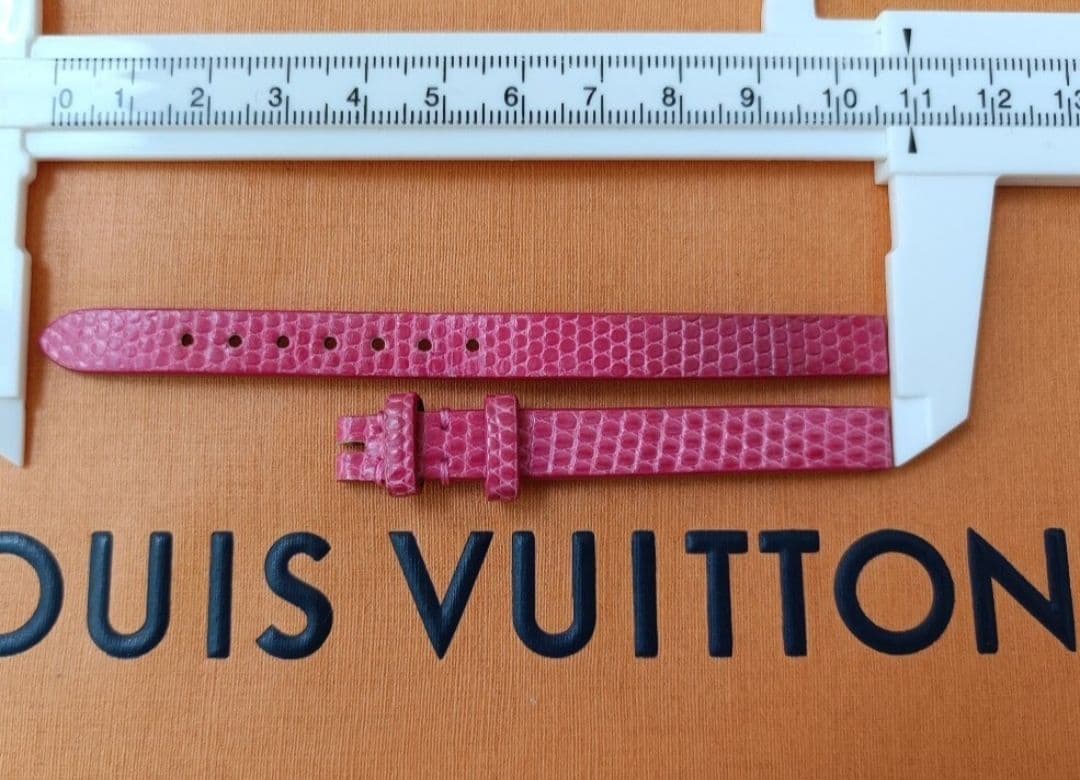 LOUIS VUITTON タンブール ビジュ 純正ストラップ リザード ピンク