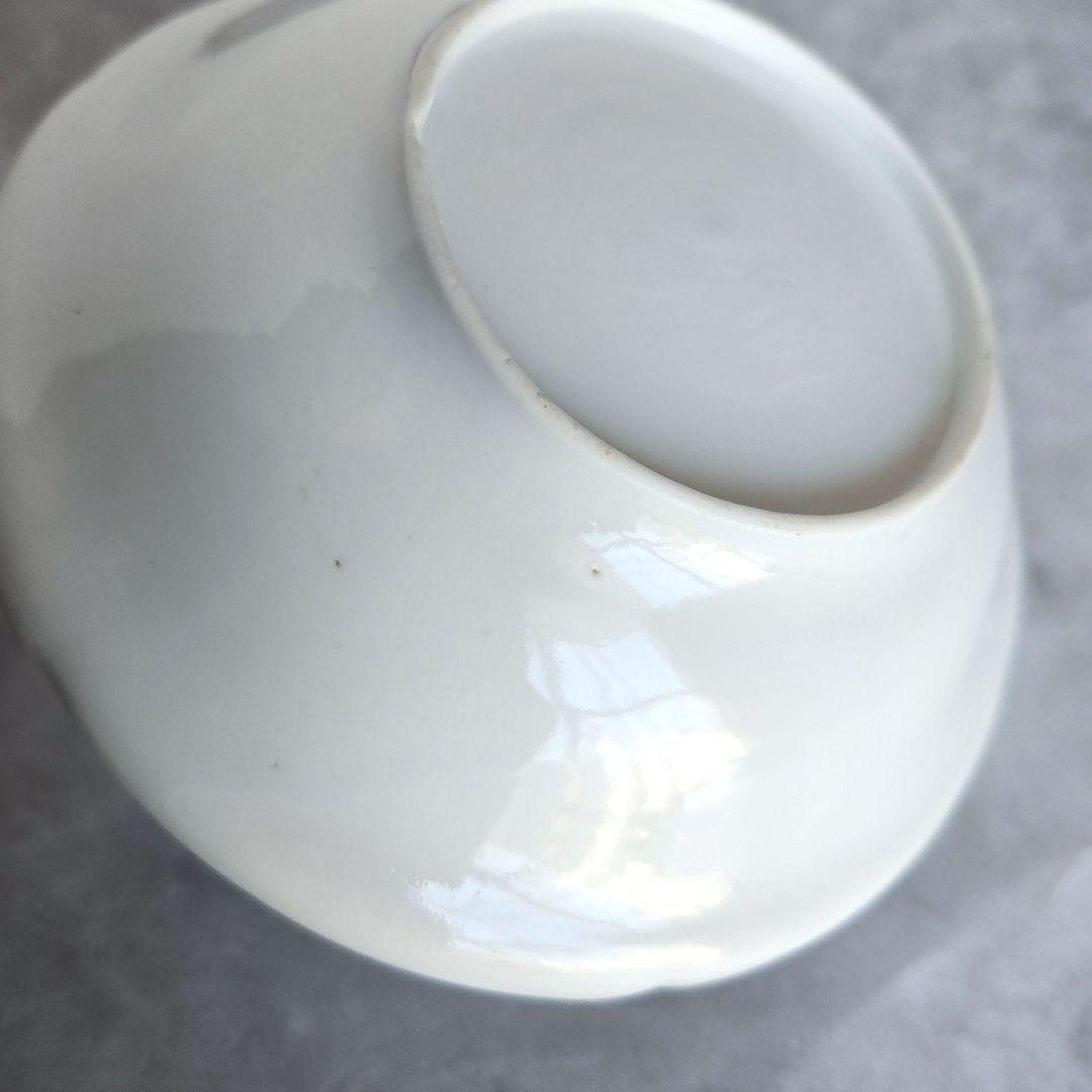 古伊万里 白磁 陽刻 深皿 江戸時代 シノワズリ 金直し 金継ぎ