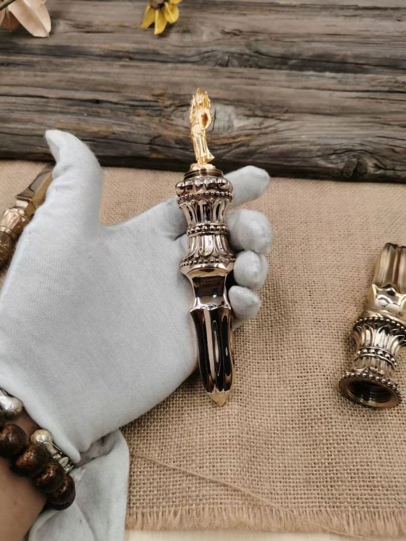 修縁堂】密教法具 真言宗 不動明王内蔵版 四大明王杵 独鈷杵vajra22CM