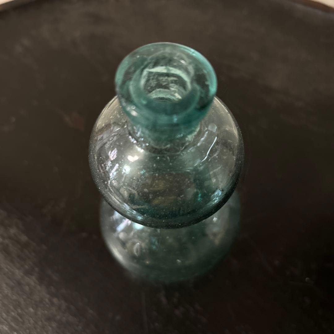 アンティーク瓢箪ガラス瓶④徳利 吹きガラス 昭和レトロ 大正ロマン