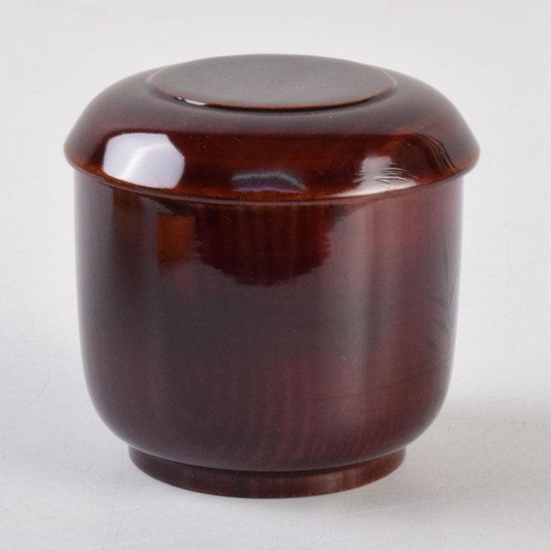 茶道具 清山作 松溜塗 鳥蒔絵 苫屋棗 共箱 V 8583