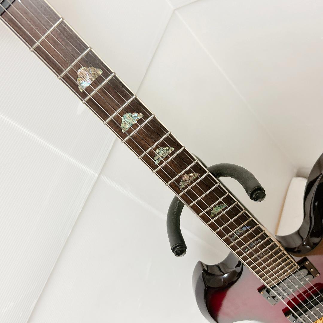 美品 B.C.Rich Mocking Bird モッキンバード レッド 雲 赤