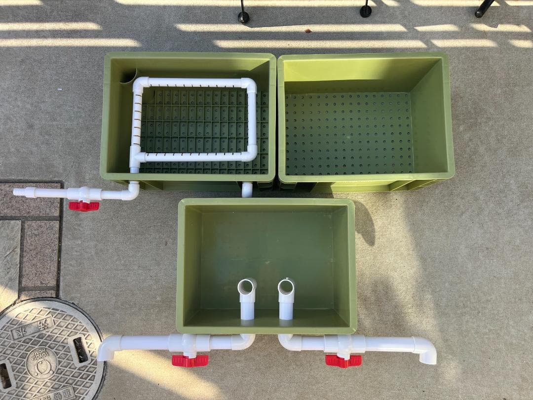 45w水中ポンプ付き 水槽用万能フィルター 万能濾過槽 外部式飼育濾過器