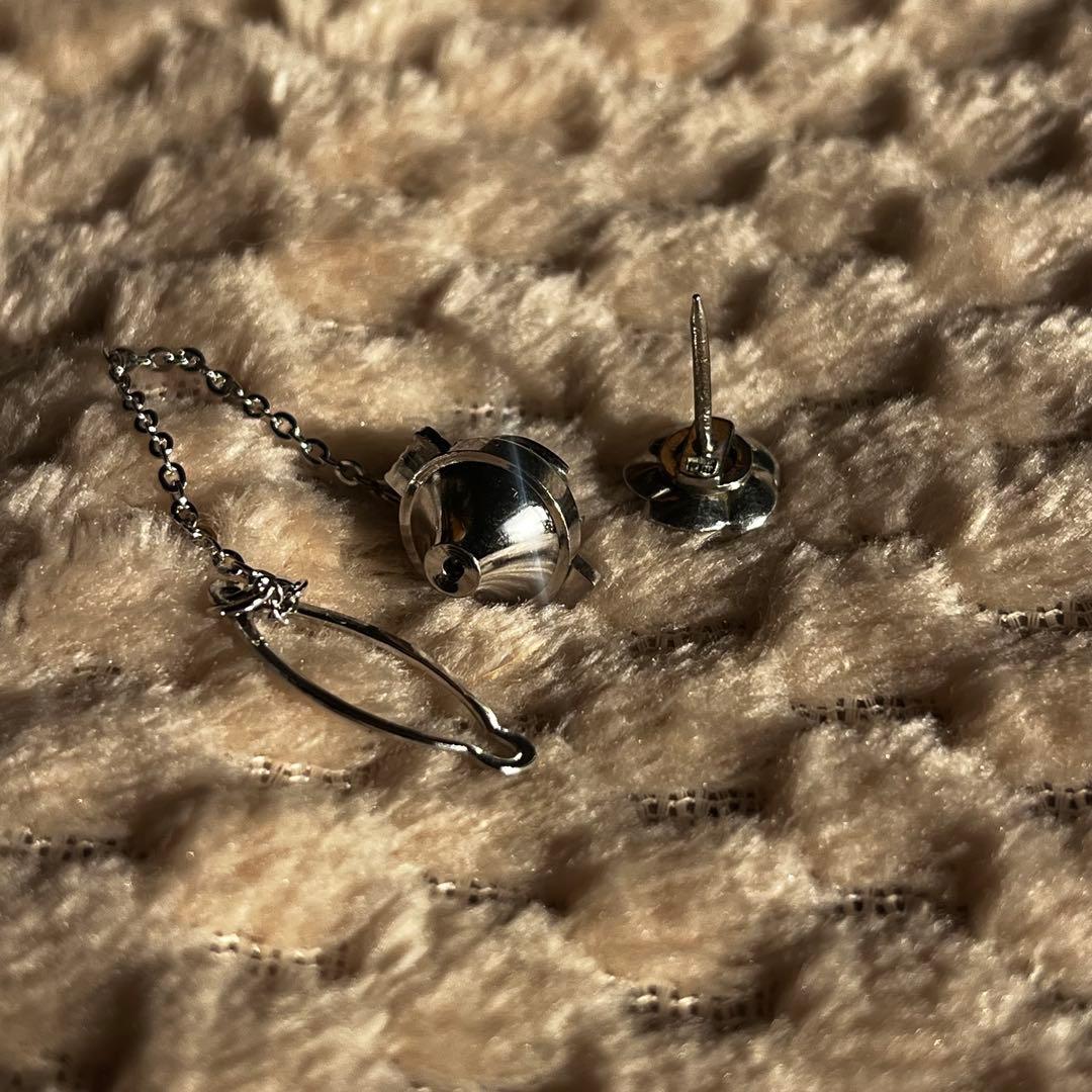 Pt ダイヤモンド ひねり梅 ねじ梅 タイタック ピンブローチ 値下げ依頼可