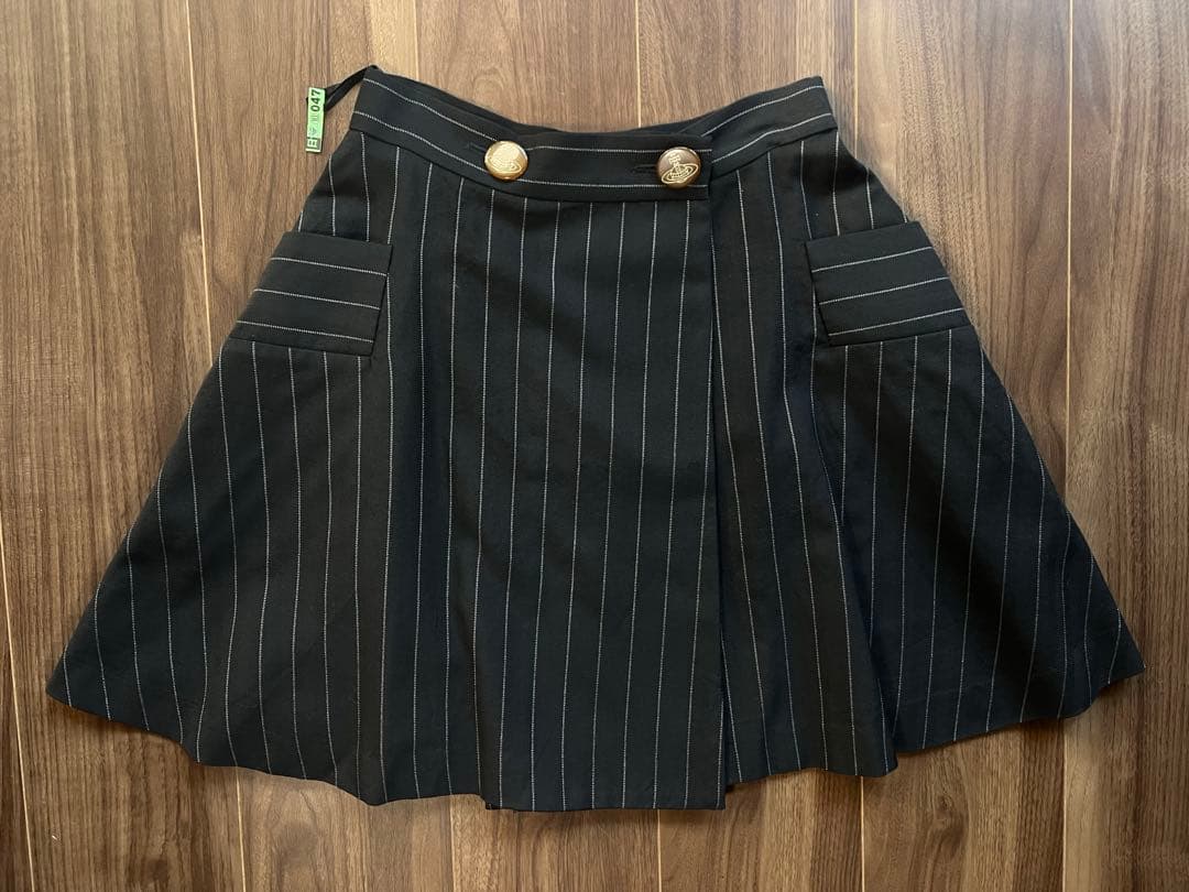 vivienne westwood ラップスカート 2 ストライプ