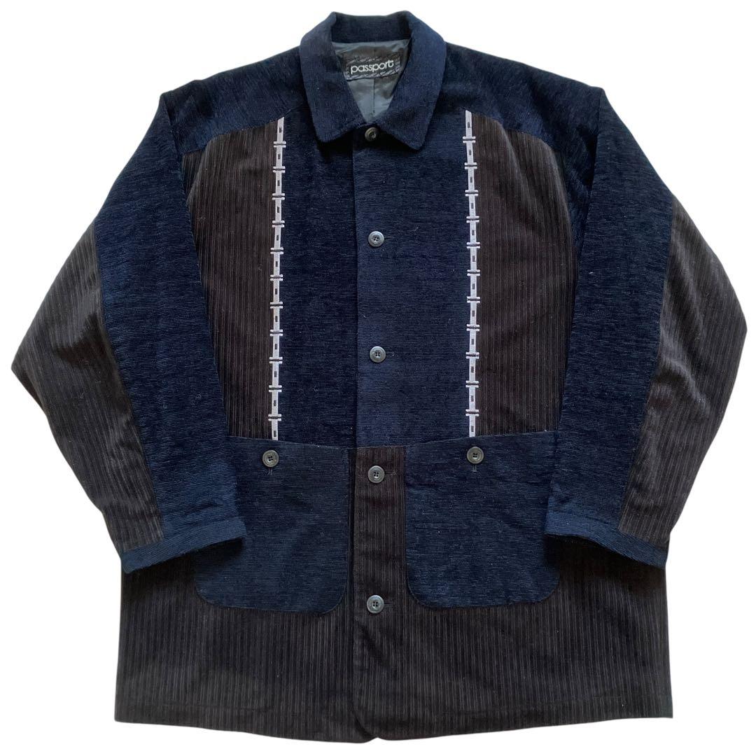 特大サイズ 90s ブラックコーデュロイセットアップ 上下 B系HIPHOP