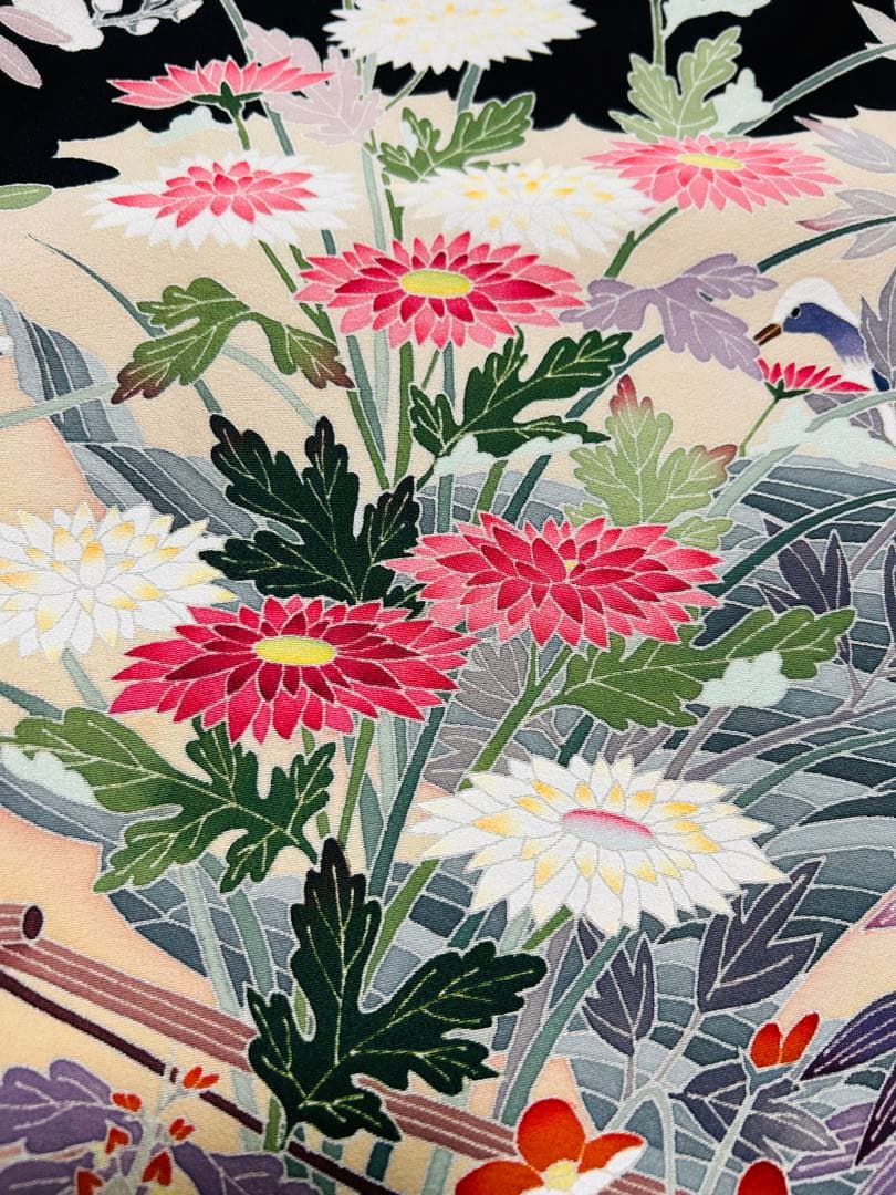 最高級本加賀友禅手書き技術者西川健一作品 本金箔高級袋帯23