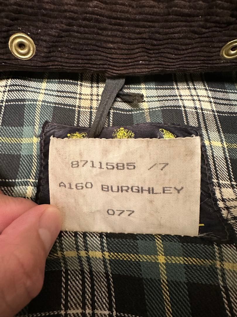 80s バブアー バーレイ バーレー Barbour burghley 42