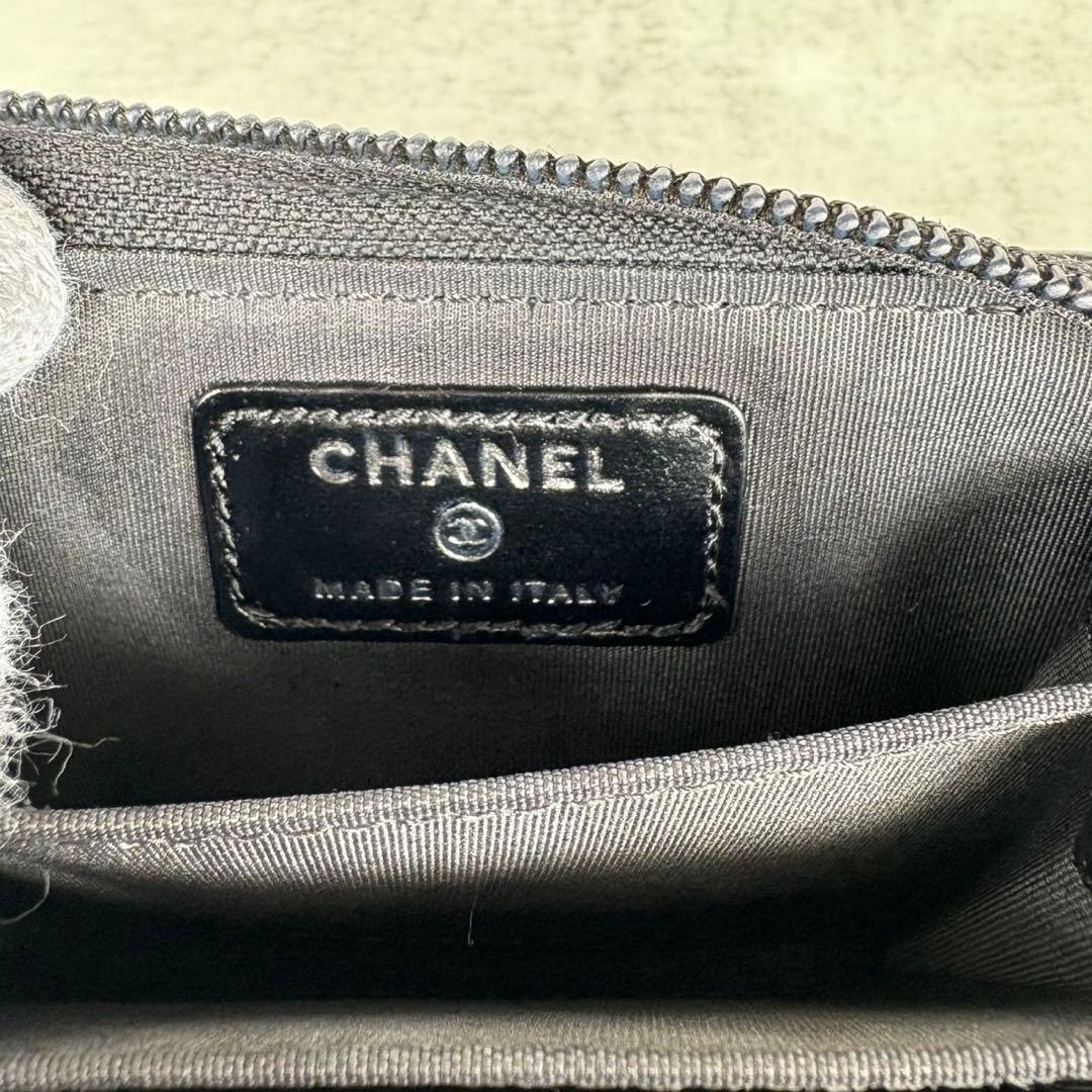 CHANEL ボーイシャネル　キャビアスキン　ケース　カードケース　財布