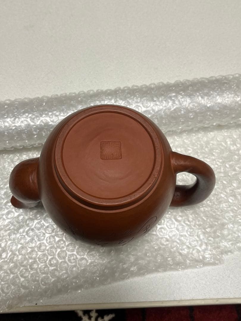 急須　ポット　茶器　朱泥