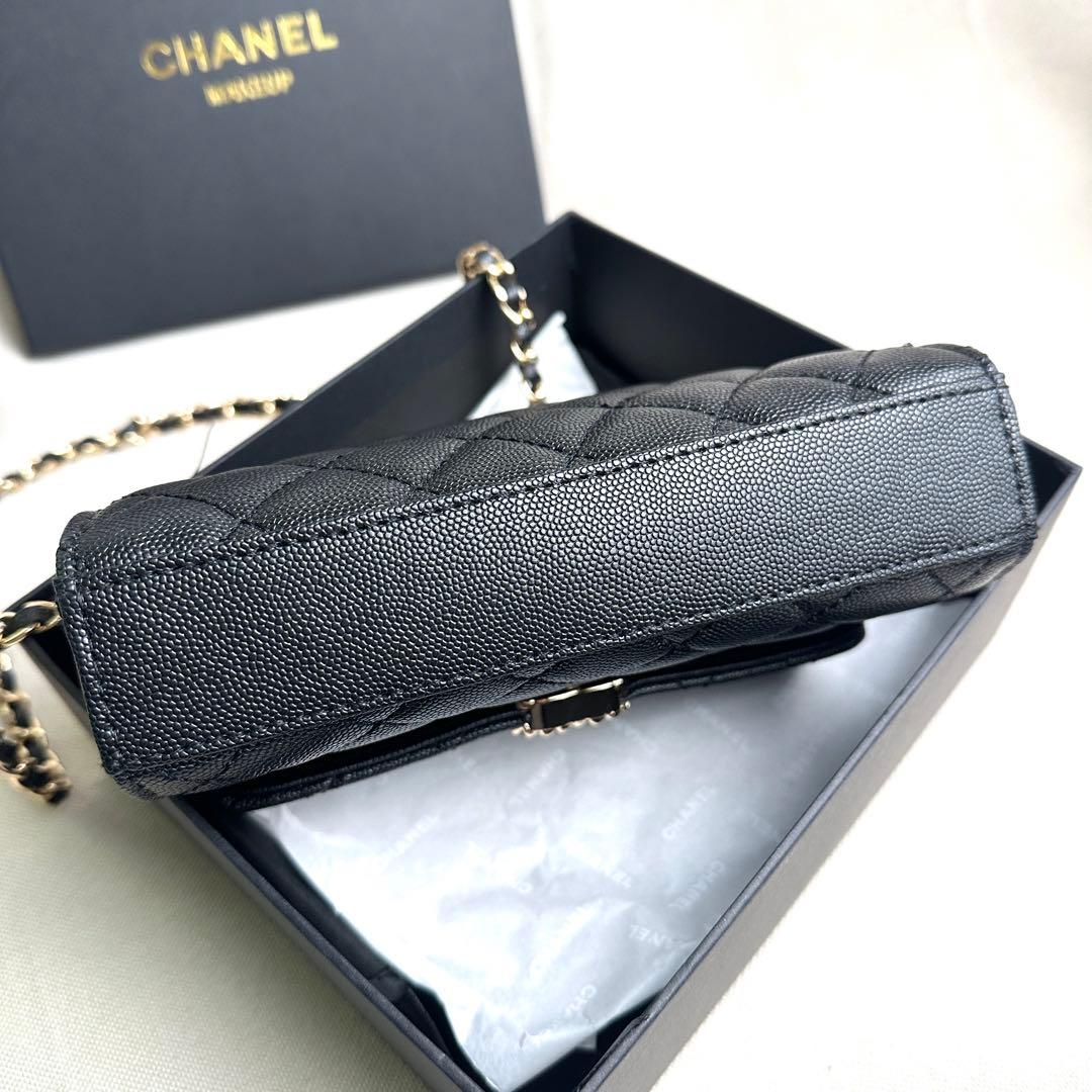 VIP限定 ノベルティ　ショルダーバッグ　ゴールドチェーン　ブラック