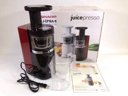 SHARP製 スロージューサー EJ-CP10A-R