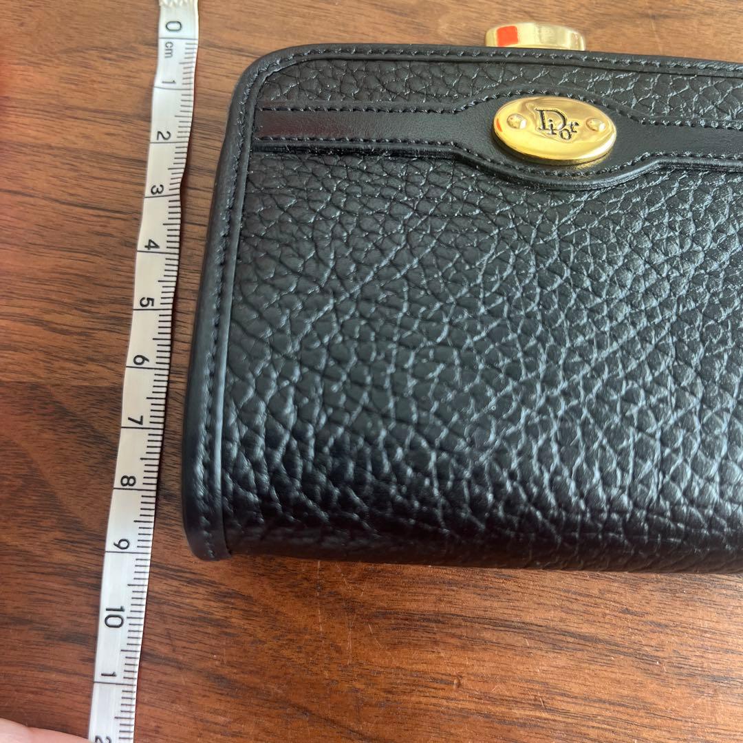 Christian Diorケースがま口ブラック