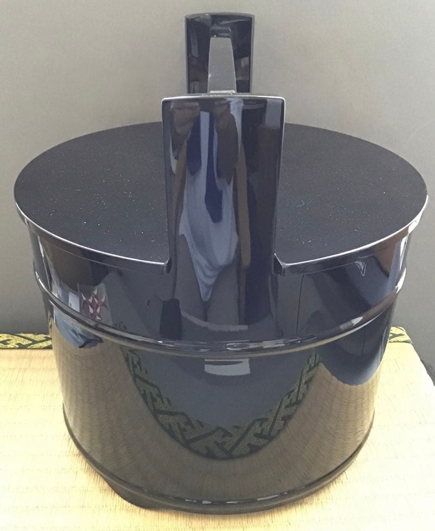 茶道具手桶真手桶輪島塗塗師茶平一斎作栞共箱S208TO