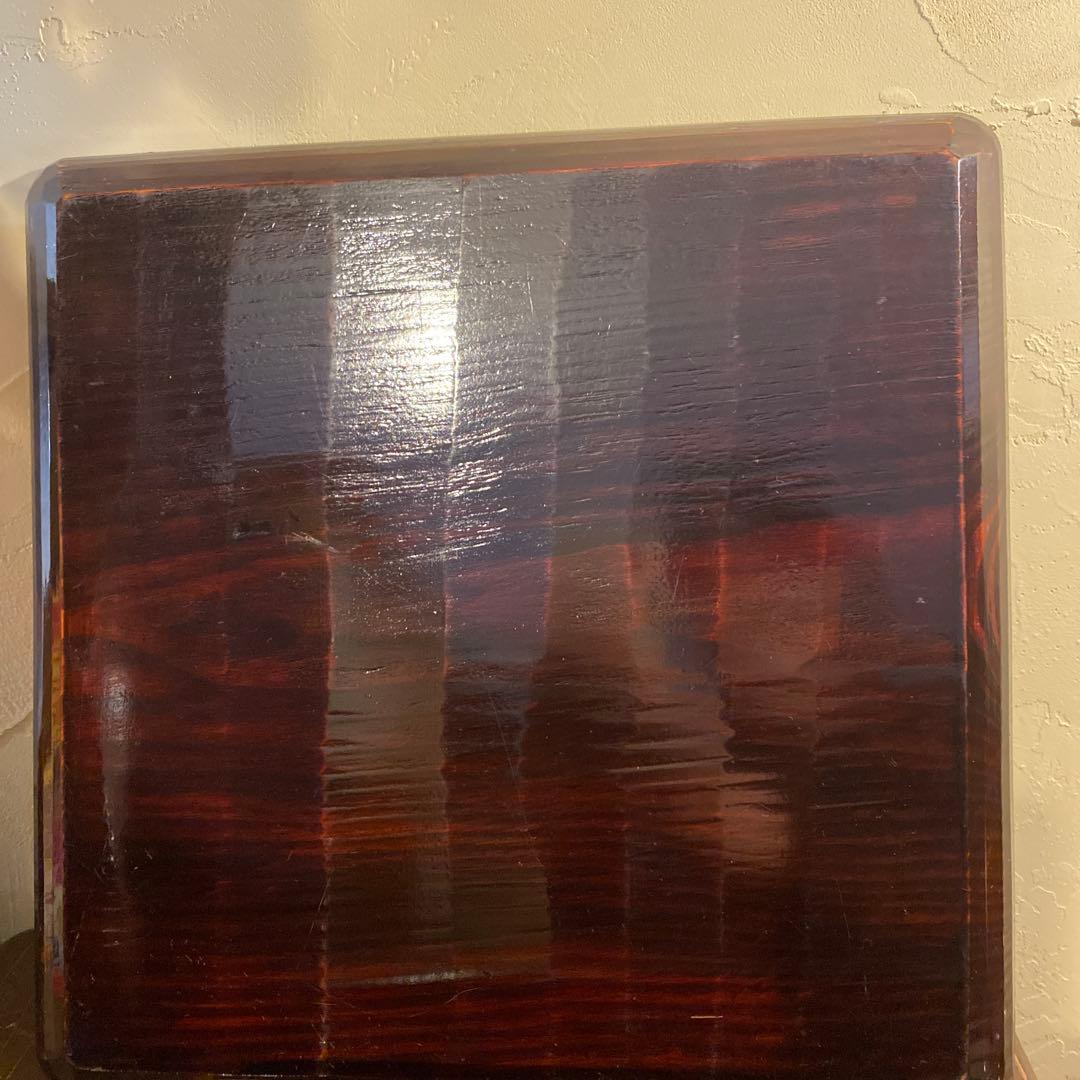 讃岐盆 木製彫刻模様入り正方形 お盆トレー　5つセット