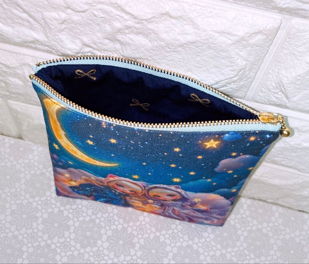 フラットポーチ♡レディ＆わんことにゃんこ