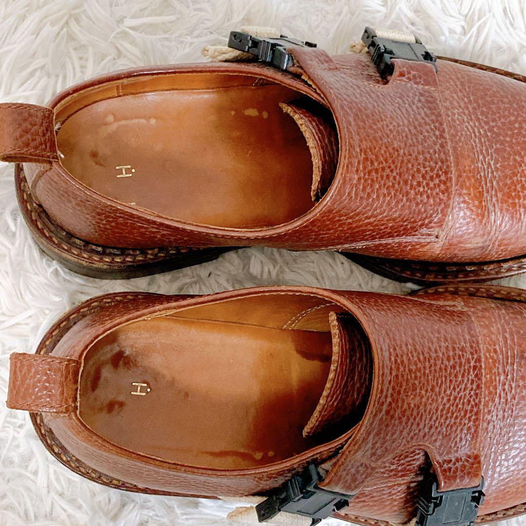 【希少】Hender Scheme ダブルモンク　ビブラムソール　シボ革