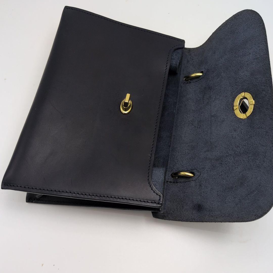 MIMI BERRY　2wayショルダーバッグ　HEBE ターンロックネイビー