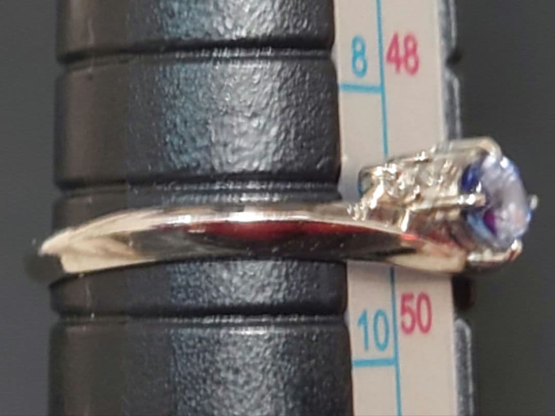 pt900 サファイア 9号 指輪 プラチナ リング ダイヤモンド