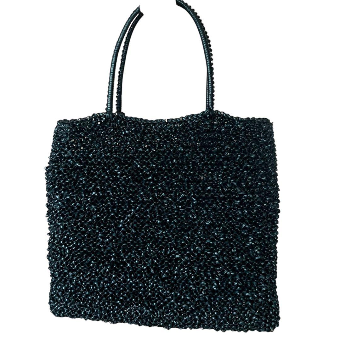 希少　アンテプリマ　ワイヤーバッグ　ハンドバッグ　ブルー　ハワイ限定　ヤシの木