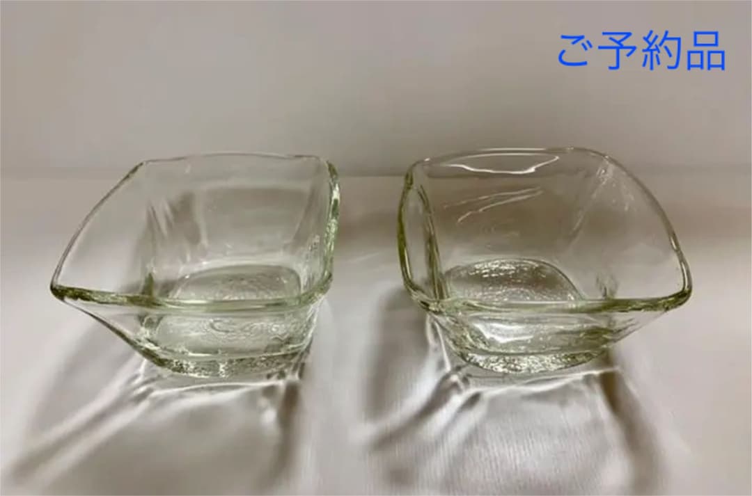 安土忠久氏作 吹きガラスワイングラス2個セット 安土忠久氏作 吹き