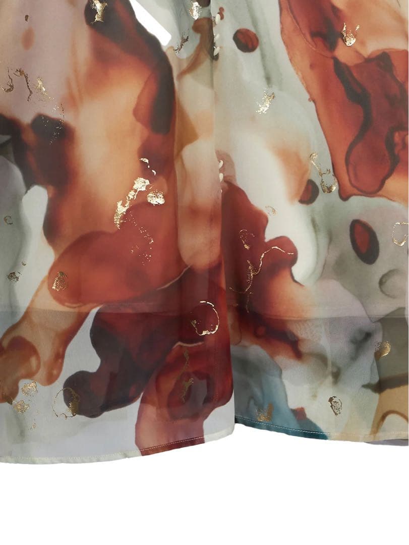 【美品】AMERI Mサイズインクアートドレス ワンピース