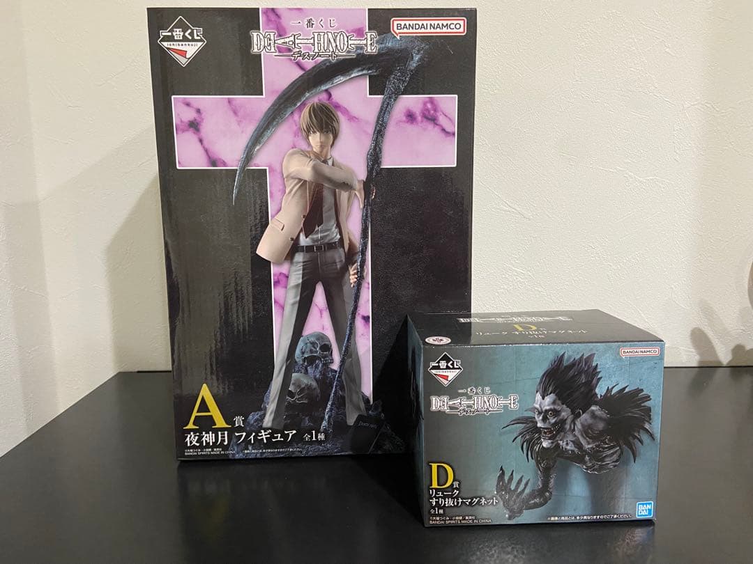 一番くじ デスノート A賞 夜神月 フィギュア D賞 リュークすり抜け