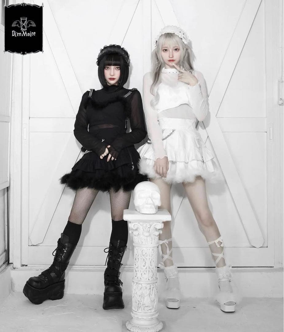 送料無料 新品未使用 dimmoire ディムモアール 刻印ヘッドドレス 黒