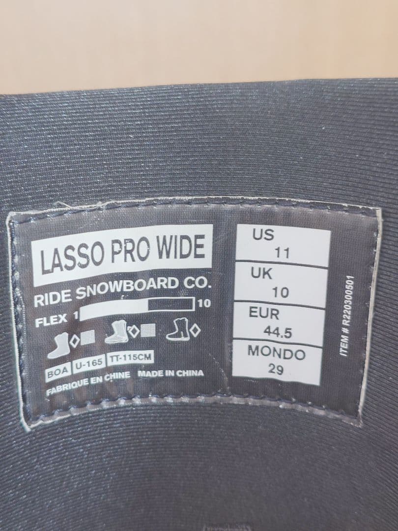 スノーボード RIDE LASSO Pro WIDE 29