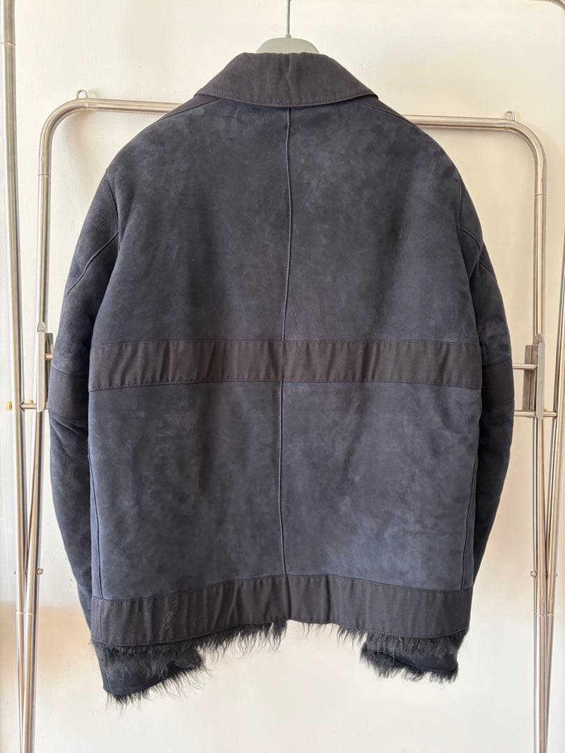 購入希望値段交渉受付ます】MARNI ムートン シングルライダースジャケット