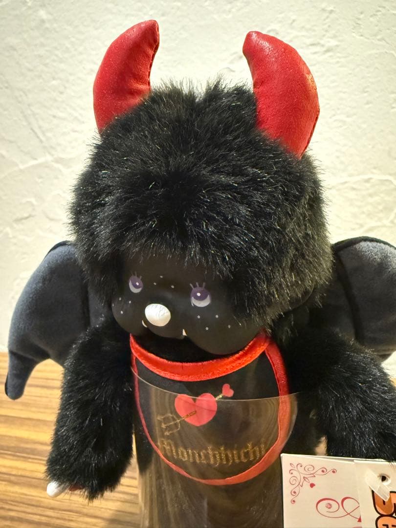 希少　悪魔　デビル　モンチッチ ブラック ホワイト セット Monchhicih
