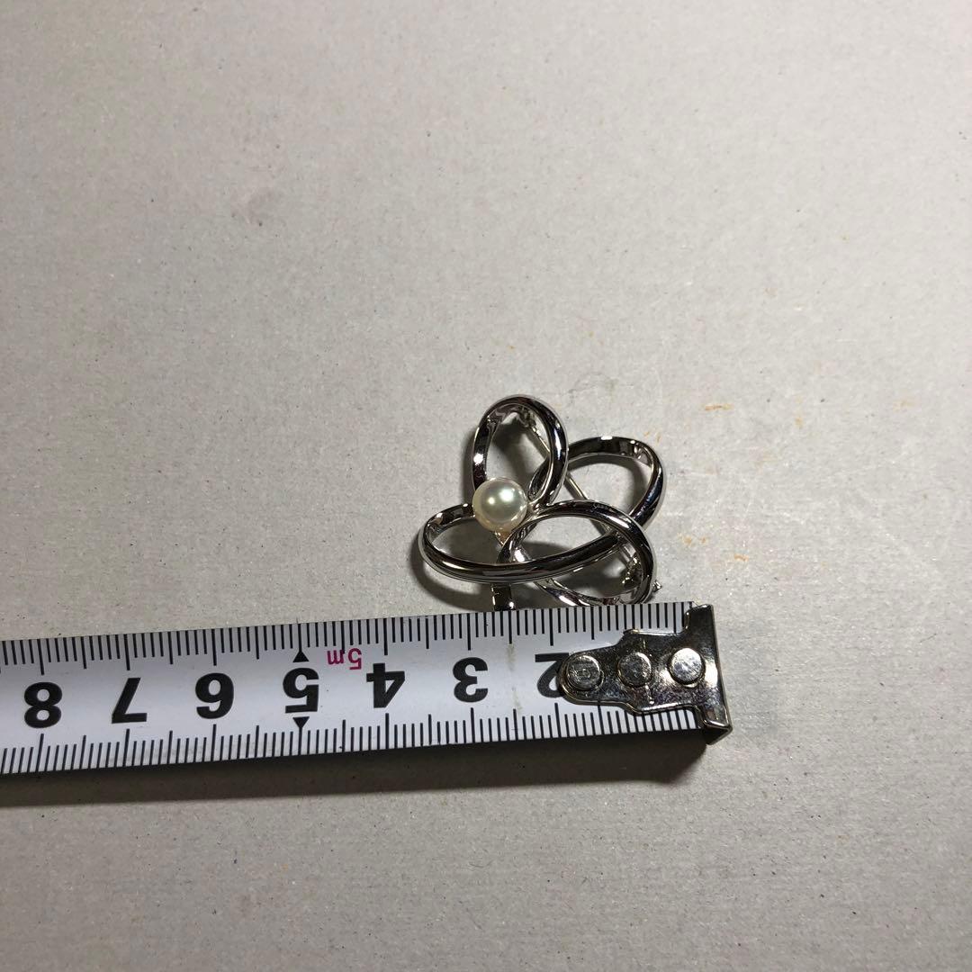 12066 MIKIMOTO ミキモト パール 本真珠 ブローチ NHK レディース