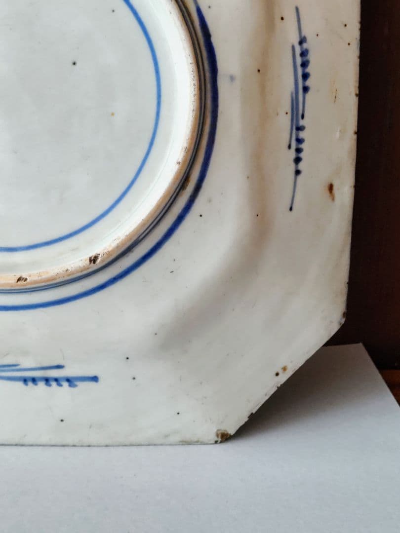 100年前の角皿 山水図 銅版転写 明治時代 - メルカリ