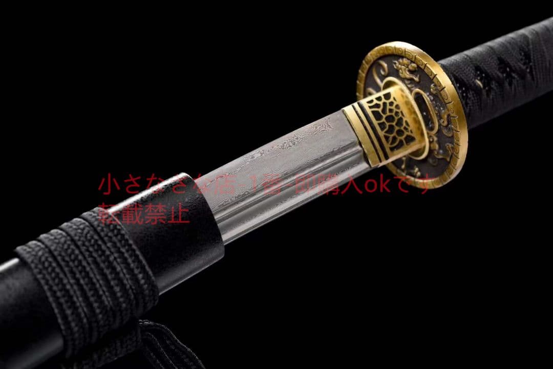 紋鋼小烏丸『龍が天下を泳ぐ』武具　刀装具　日本刀　模造刀 居合刀