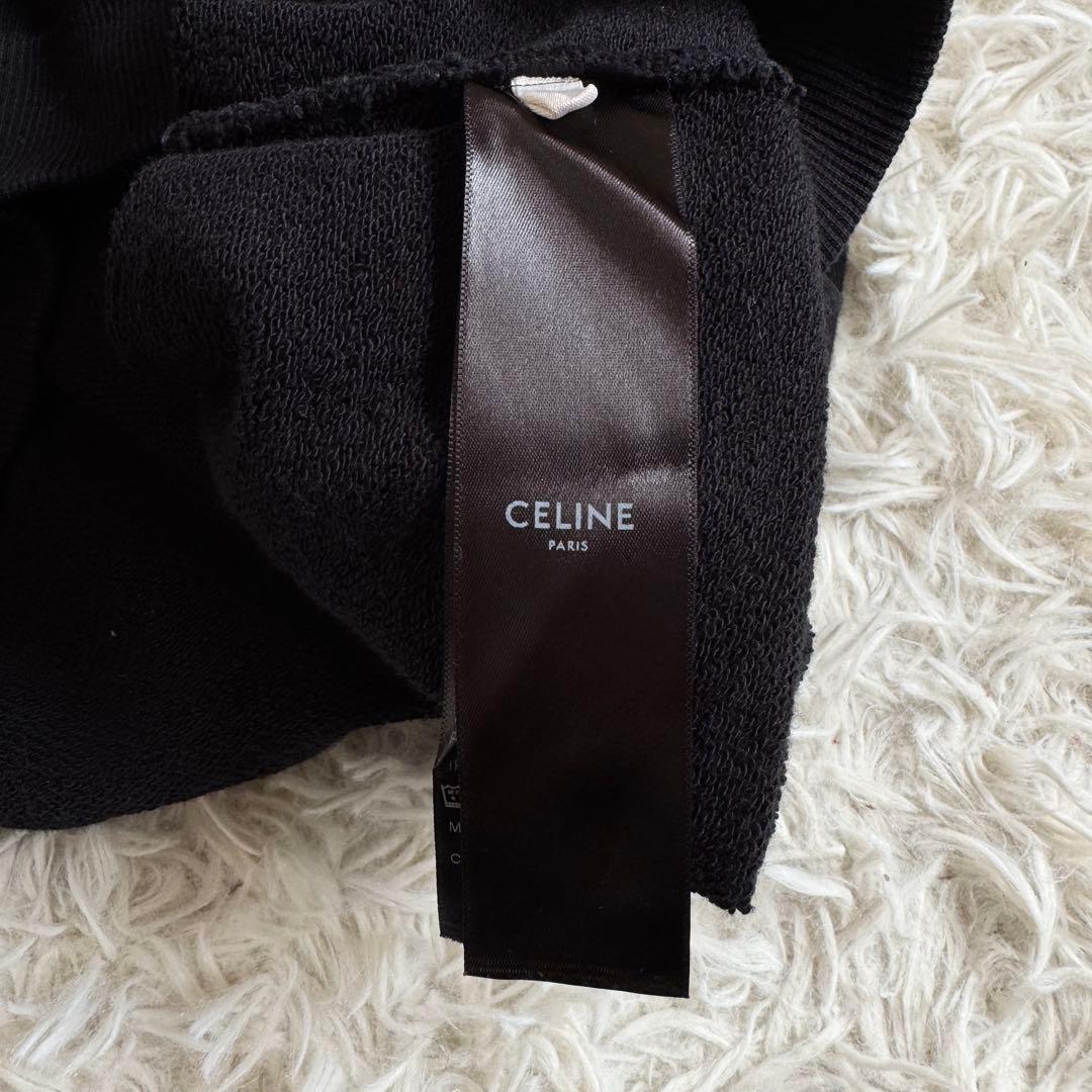 美品　現行　セリーヌ　パーカー　ブラック　Lサイズ　フード　長袖