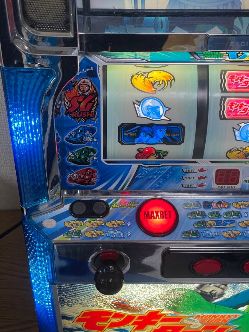 山佐 パチスロ 初代 モンキーターン スロット 実機 コイン不要機 送料