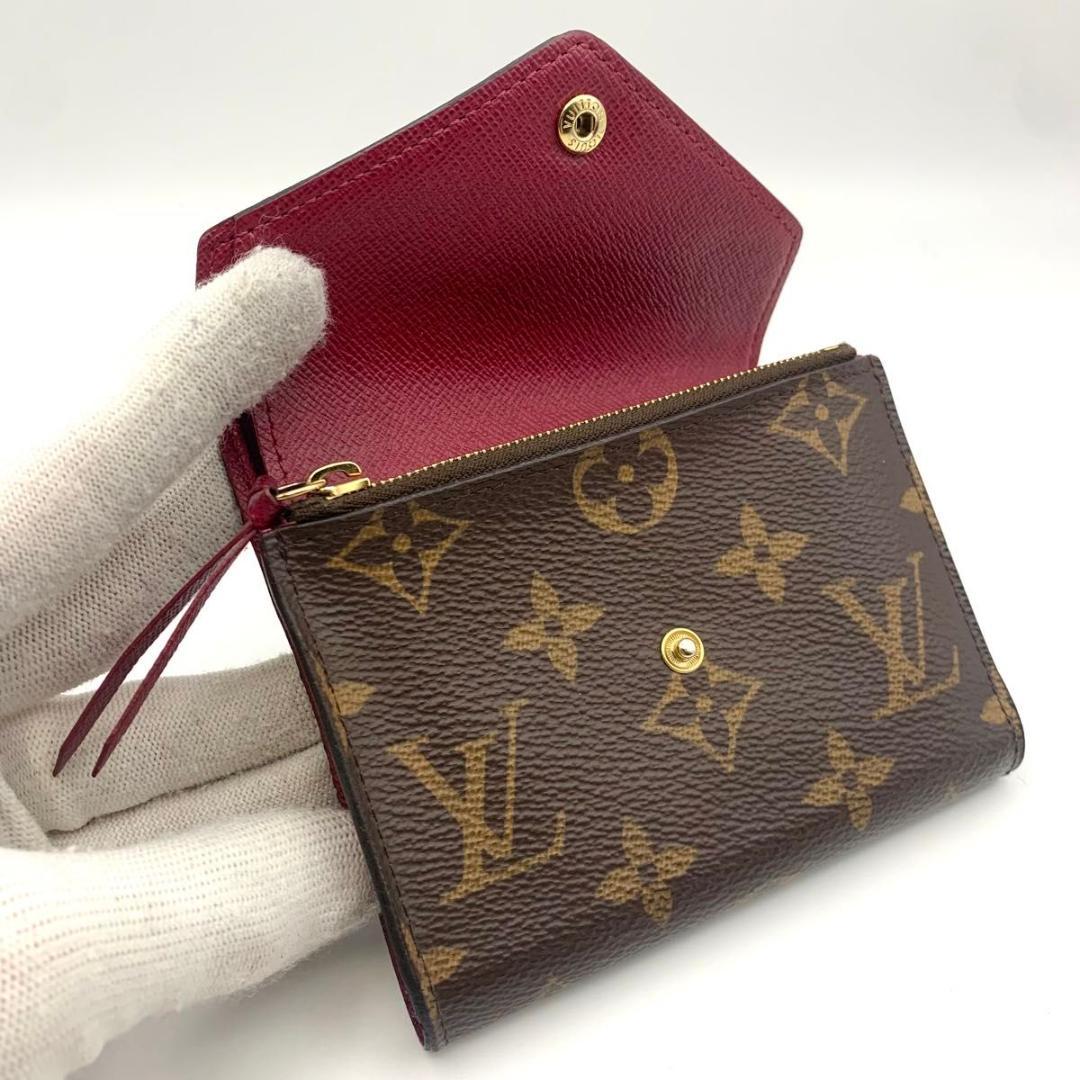 鑑定済み ルイヴィトン ポルトフォイユ ヴィクトリーヌ 財布 コンパクト三つ折り