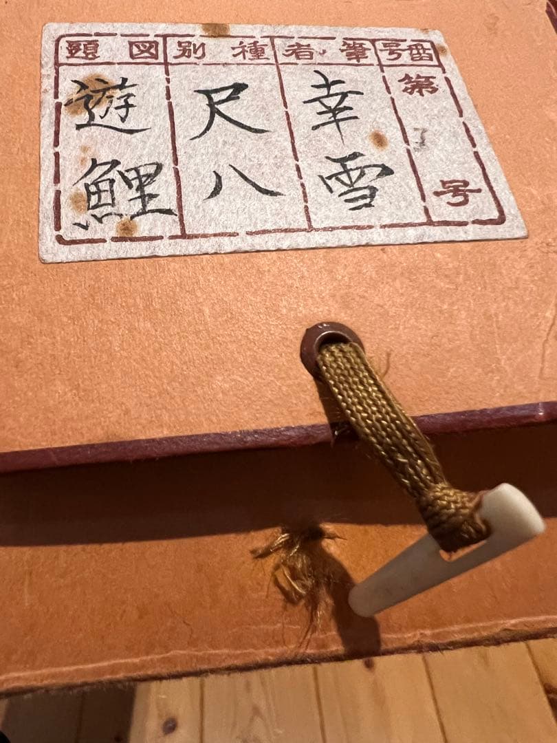 国井幸雪『遊鯉』 肉筆 共箱 日本画 掛け軸 掛軸 金泥 絵画 茶掛 錦鯉