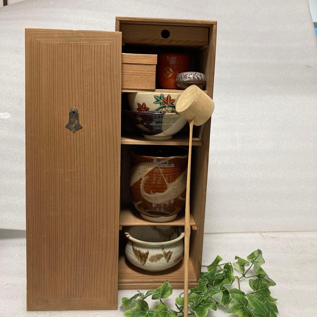 通販販売【茶道具】 旅箪笥 桐木地 *利休好写* 桐旅箪笥*[tan10073