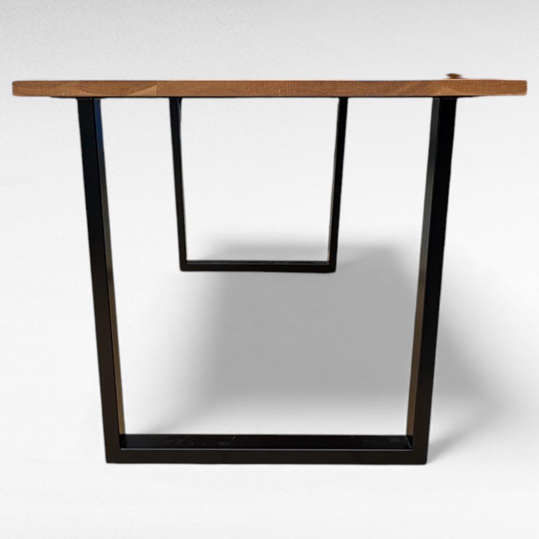 高野木工 グラム ダイニングテーブル160 オーク スチール 大川家具 状態良好