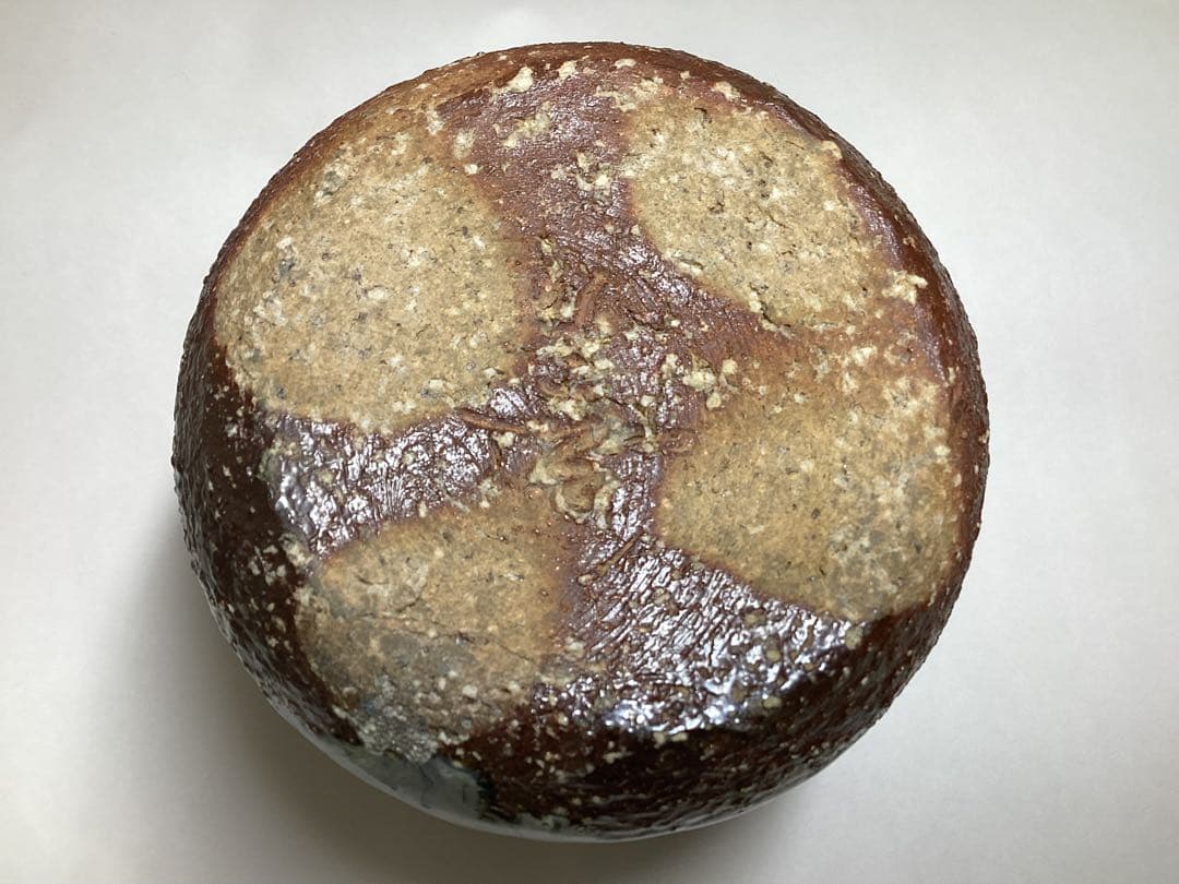 茶道具 古物品 花入 掛花入 萩焼 窯変 うずくまる 波田野善蔵 木