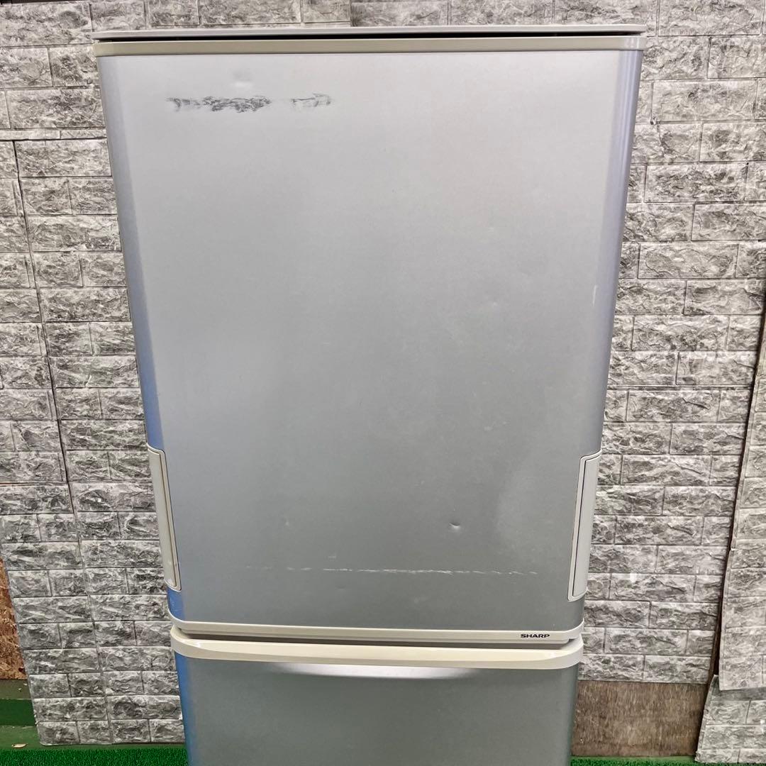 618 SHARP どっちもドア　大型冷蔵庫　350L 300L強　家庭用　小型