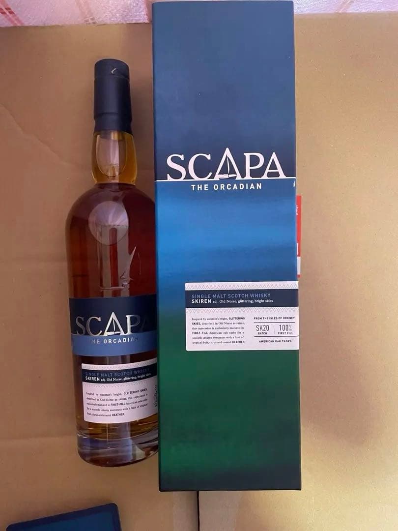 SCAPA シングルモルトウイスキー SKIREN 2本 1円~ 【未開栓】SCAPA