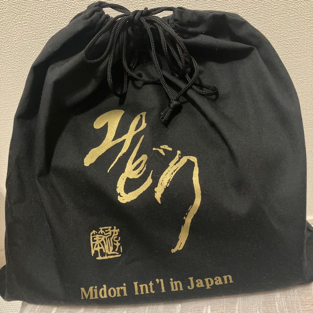 Midori Obi Arts花柄和装用バッグ 紺色 大きめ