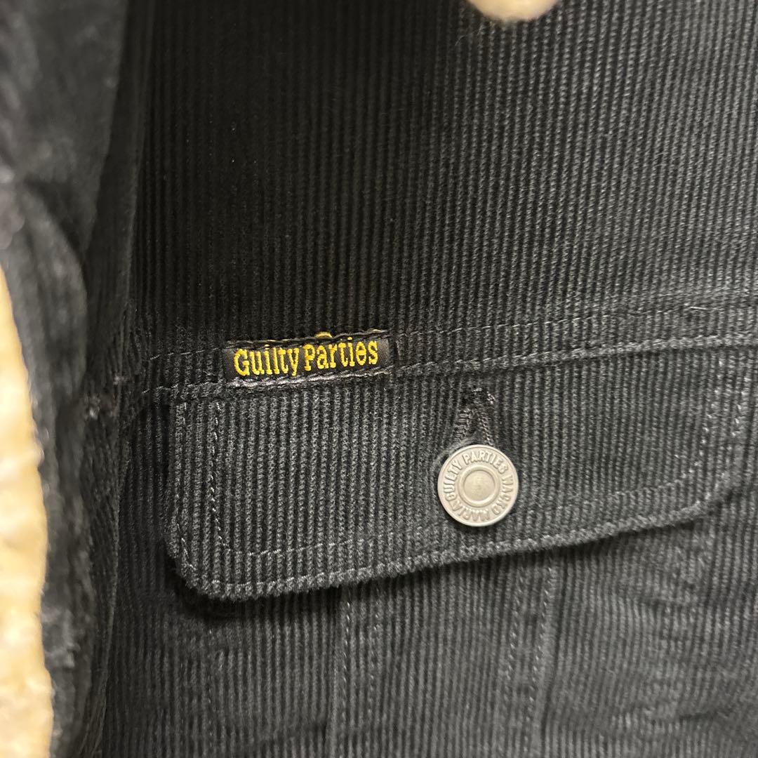 【希少デザイン】　ワコマリア　コーデュロイ　ボアジャケット　ブラック　ワッペン