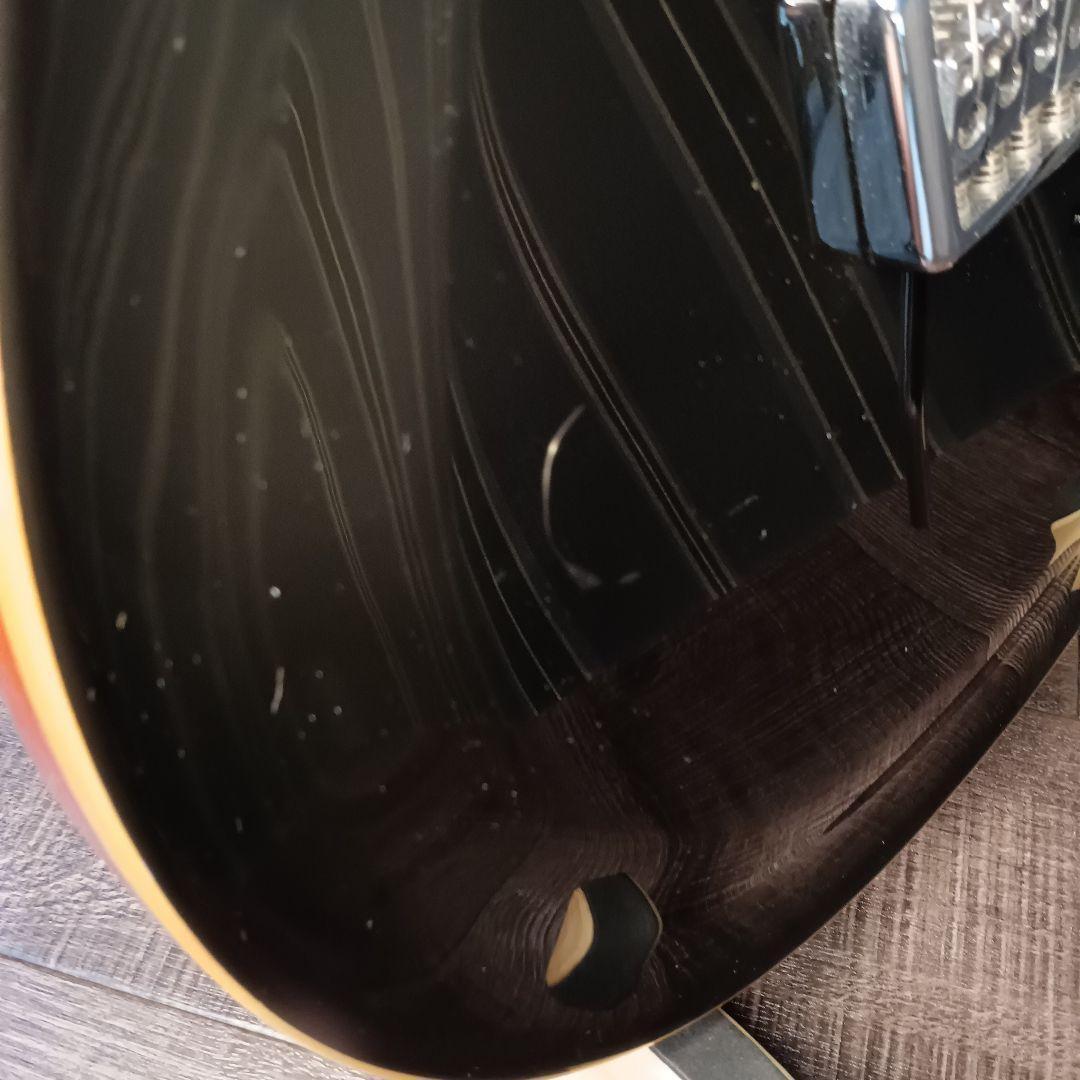 薄ボディ PRS風 セットネック ストラト ST 黒 エレキギター トレモロ