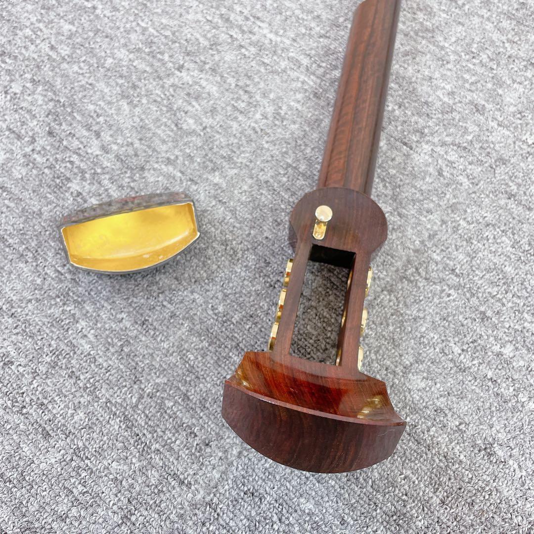 津軽三味線 紅木 太棹 綾杉胴 子持ち綾杉 2本溝