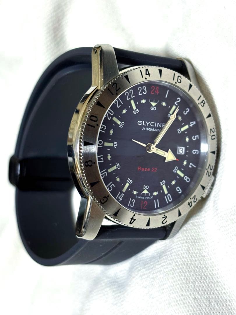 グリシン エアマンBase22 GMT 現品のみ　GLYCINE