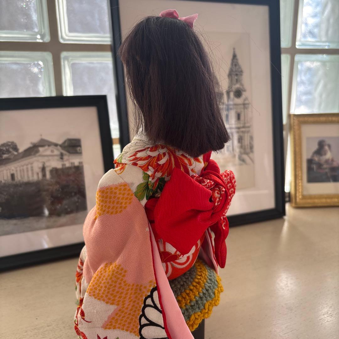 ㉑和服を着た人形 花のバスケット付きの通販はau PAY マーケット